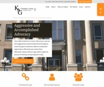 Gonoslaw.com(Criminal Defense) Screenshot