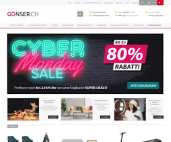 Gonser.ch(Online Shop Gonser) Screenshot