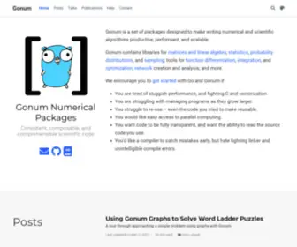 Gonum.org(Gonum) Screenshot