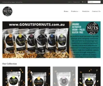 Gonutsfornuts.com.au(The healthier choice of nuts) Screenshot