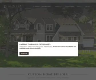 Gonyeahomes.com(Custom Home Builder Serving Minneapolis & St) Screenshot