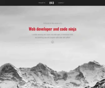 Gonza.io(Web developer and code ninja) Screenshot