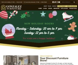 GonzalezFurniture.net(Gonzalez Furniture) Screenshot