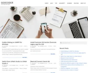 Goocoder.com(Solution For Coder) Screenshot