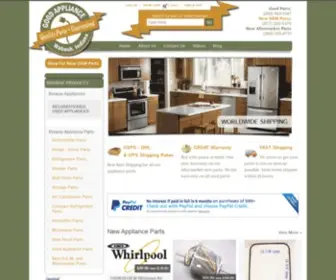 Good-Appliance.com(Used Appliance Parts and New Appliance Parts) Screenshot