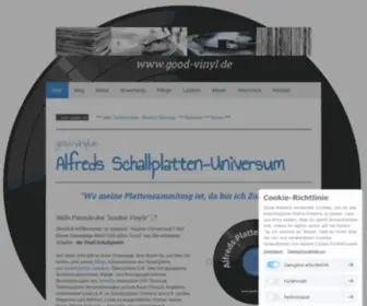 Good-Vinyl.de(Alfreds good vinyl homepage Schallplatten) Screenshot