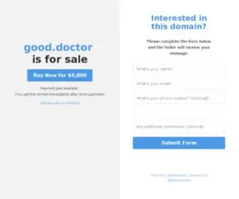 Good.doctor(Contact with an owner of domain name) Screenshot