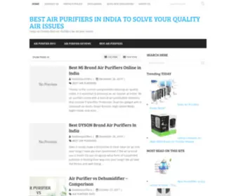 Goodairpurifiers.in(BEST AIR PURIFIERS IN INDIA TO SOLVE YOUR QUALITY AIR ISSUES) Screenshot