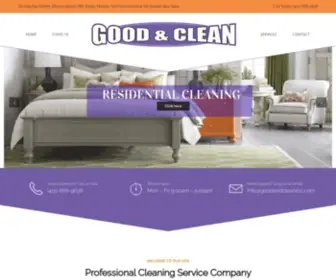 Goodandcleaninc.com(The Bay Area's Best Residential and Commercial Cleaning Company) Screenshot