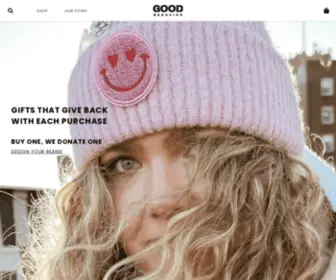 Goodbehaviorbrand.com(Good Behavior Brand) Screenshot