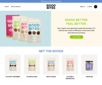 Goodbitessnacks.com(GoodBites Wellness Snacks) Screenshot