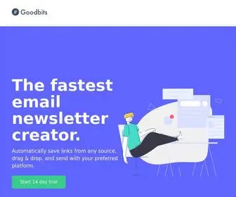 Goodbits.io(Online Email Newsletter Builder & Templates) Screenshot