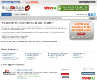 Goodbizguide.org(Promoting Good Business Websites) Screenshot