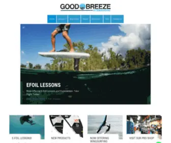 Goodbreezekiteboarding.com(Kiteboarding Lessons and Shop in Cocoa Beach) Screenshot