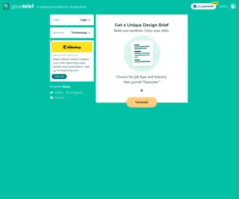 Goodbrief.io(Get Unique Design Briefs) Screenshot