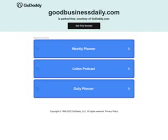 Goodbusinessdaily.com(Good Business) Screenshot