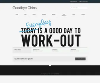 Goodbyechins.com(Dave Parker's weight loss blog) Screenshot