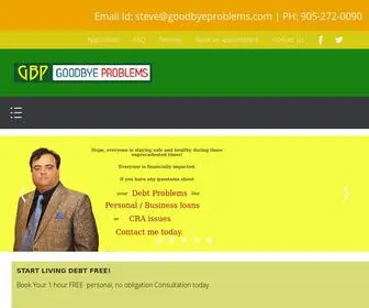 Goodbyeproblems.com(Good Bye Problems Debt Advise and Solutions) Screenshot