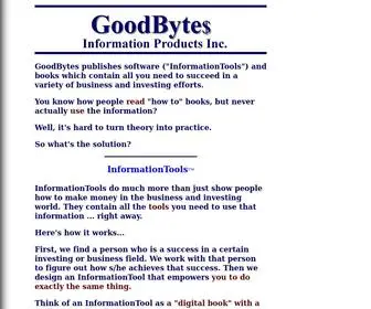 Goodbytes.com(GoodBytes Information Products) Screenshot