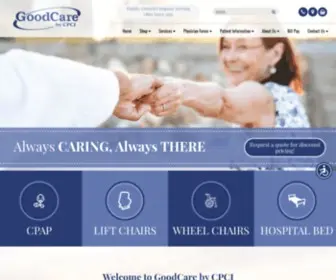 GoodcarebycPci.com(Home GoodCare by CPCI) Screenshot