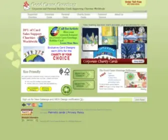 Goodcausegreetings.com(Holiday and All Occasion cards supporting charities worldwide) Screenshot