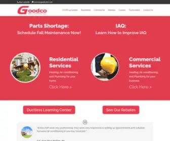 Goodcoinc.com(Residential & Commercial HVAC) Screenshot