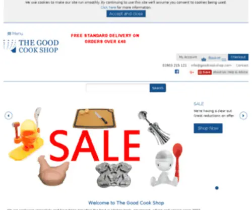 Goodcookshop.com(The Good Cook Shop) Screenshot