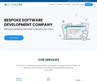 Goodcore.co.uk(Software Development Company) Screenshot