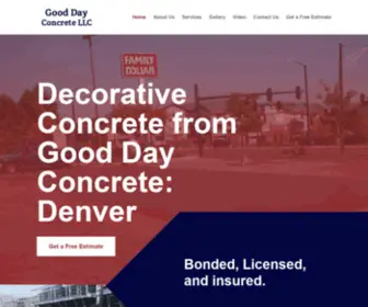 Gooddayconcrete.com(Home Good Day Concrete) Screenshot