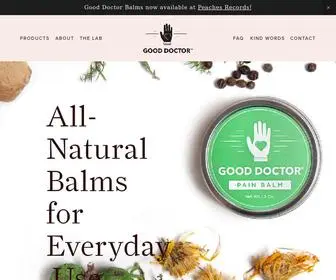 Gooddoctorbalms.com(Good Doctor) Screenshot