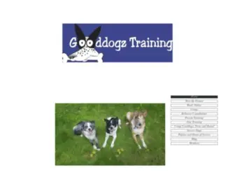 Gooddogztraining.com(Gooddogz Training in Greater Portland) Screenshot