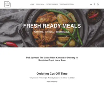 Goodfeed.co(The Good Feed creates food) Screenshot