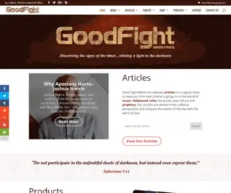 Goodfight.org(Good Fight Ministries) Screenshot