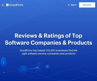Goodfirms.co(Research & Reviews of IT Companies & Software) Screenshot