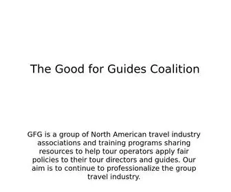 Goodforguides.com(Good For Guides) Screenshot