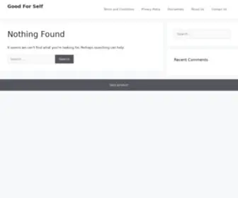 Goodforself.com(Good For Self) Screenshot