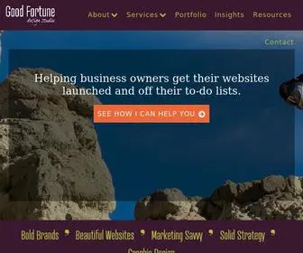 Goodfortunedesignstudio.com(Website & Marketing in Westchester NY) Screenshot