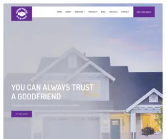 Goodfriendroofing.com(Goodfriend Roofing) Screenshot