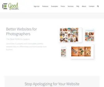Goodgallery.com(Better Websites for Photographers) Screenshot