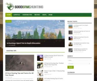 Goodgamehunting.com(Good Game Hunting) Screenshot
