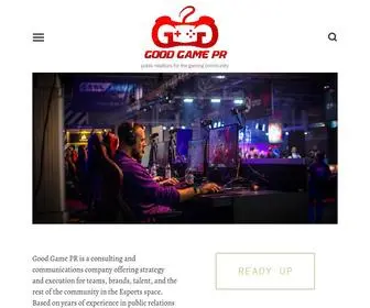 Goodgamepr.com(Good Game PR) Screenshot