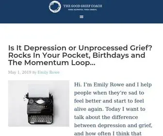 Goodgriefcoach.net(Helping people when they are feeling sad to feel better) Screenshot