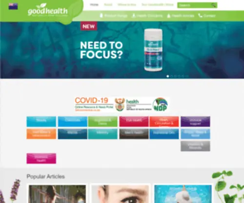 Goodhealthsa.co.za(Good Health) Screenshot