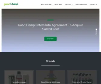 Goodhempinc.com(Good Hemp) Screenshot