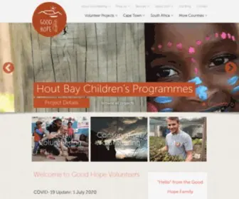 Goodhopevolunteers.com(Volunteering in Cape Town) Screenshot