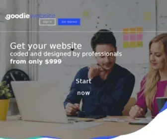 Goodiewebsite.com(Affordable design to code web development service) Screenshot