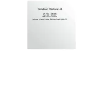 Goodisonelectrics.ie(Goodison Electrics) Screenshot