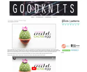 Goodknits.com(GOODKNITS // a knitting & crochet blog) Screenshot