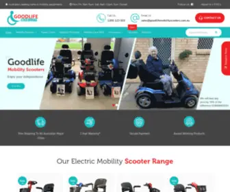 Goodlifemobilityscooters.com.au(Best quality mobility solutions) Screenshot