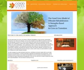 Goodlivesmodel.com(The good lives model of offender rehabilitation) Screenshot